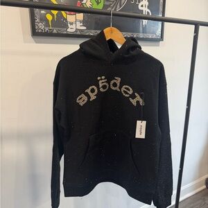 Spyder webstone aop hoodie Black (just the hoodie tracksuit sold seperatly )